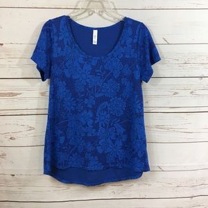 Ladies Lularoe Irma Blue Top